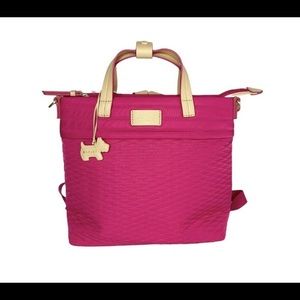 💗RADLEY LONDON Penton Mews Quilted Nylon Backpack/ Handbag Water Resistant